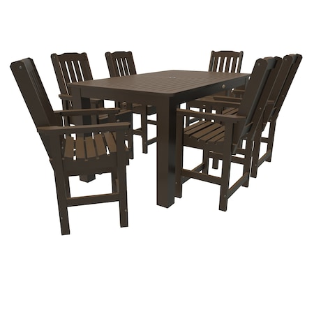 Highwood Usa Lehigh 7pc Rectangular Counter Height Outdoor Patio Furniture Dining Set 72 x 42 AD-ST7LH2CO4BA-ACE